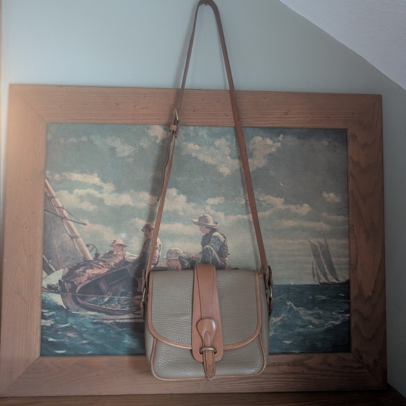 Dooney & Bourke Tan and Brown Crossbody Bag - Picture 2 of 8